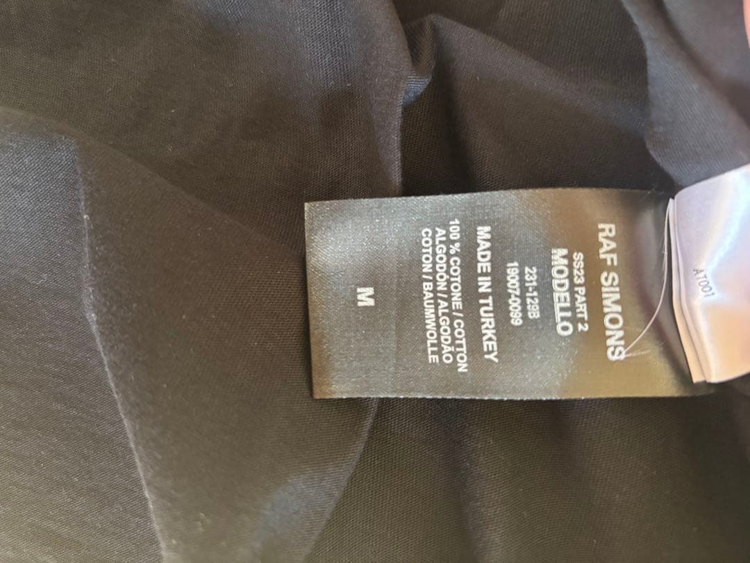 ラフシモンズ raf simons ノースリーブ 23ss