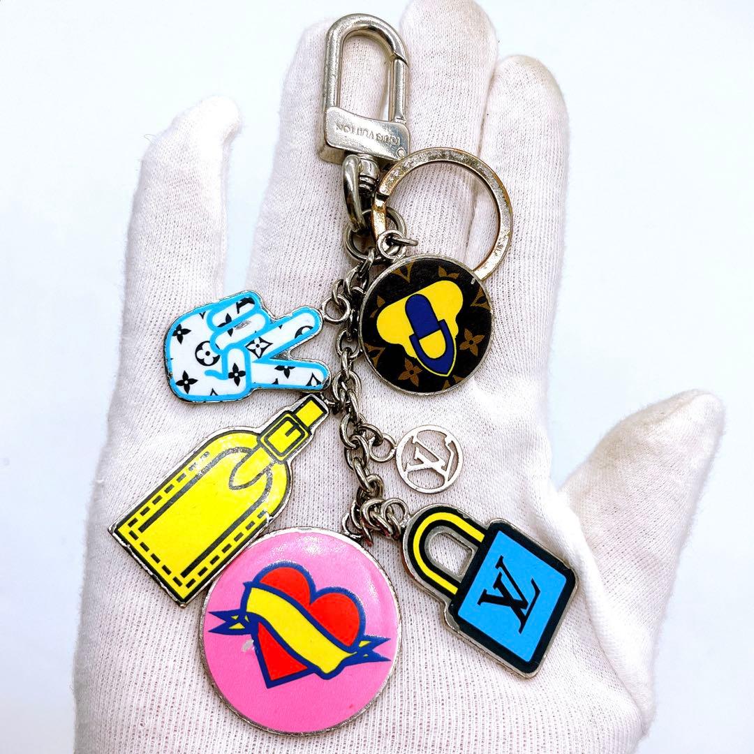 LOUIS VUITTON ポルトクレ　ストーリーズ　チャーム マルチカラー