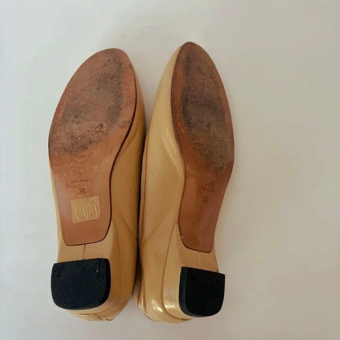 CHANEL フラットシューズ シャネル バレエシューズ ベージュ
