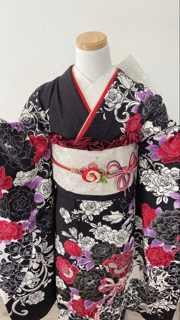 ゆゆ品　振袖フルセット　成人式　振袖　振袖5点セット　正絹