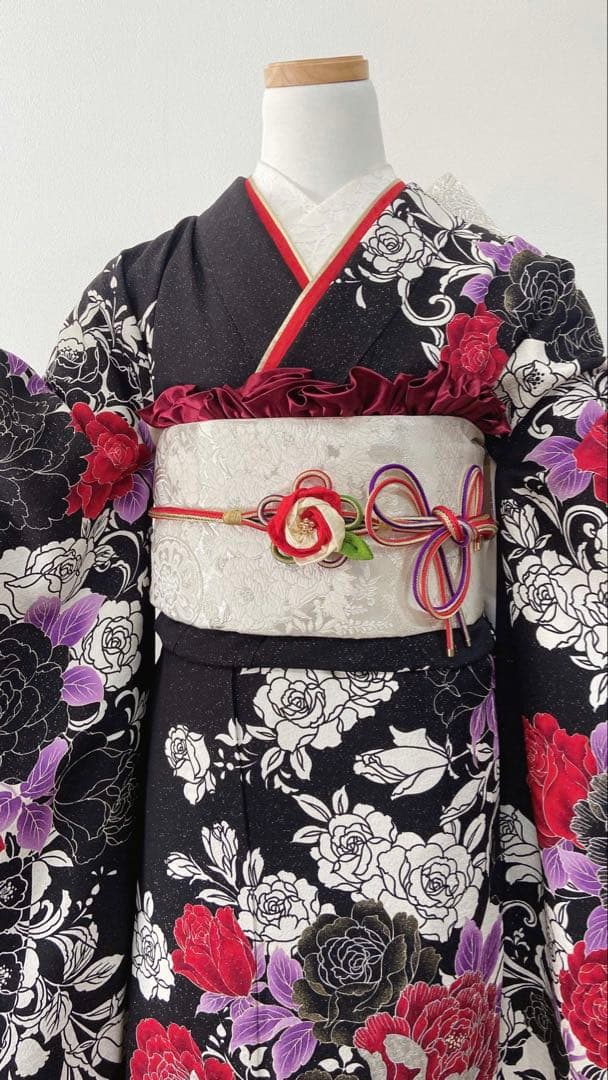 ゆゆ品　振袖フルセット　成人式　振袖　振袖5点セット　正絹