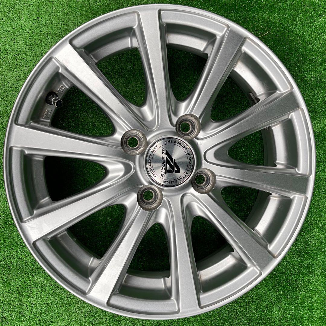 AZ SPORTS 14x4.5J +43 4H 100 4本 アルミホイール