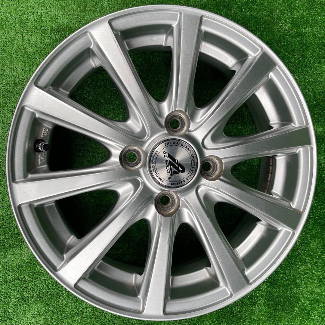 AZ SPORTS 14x4.5J +43 4H 100 4本 アルミホイール
