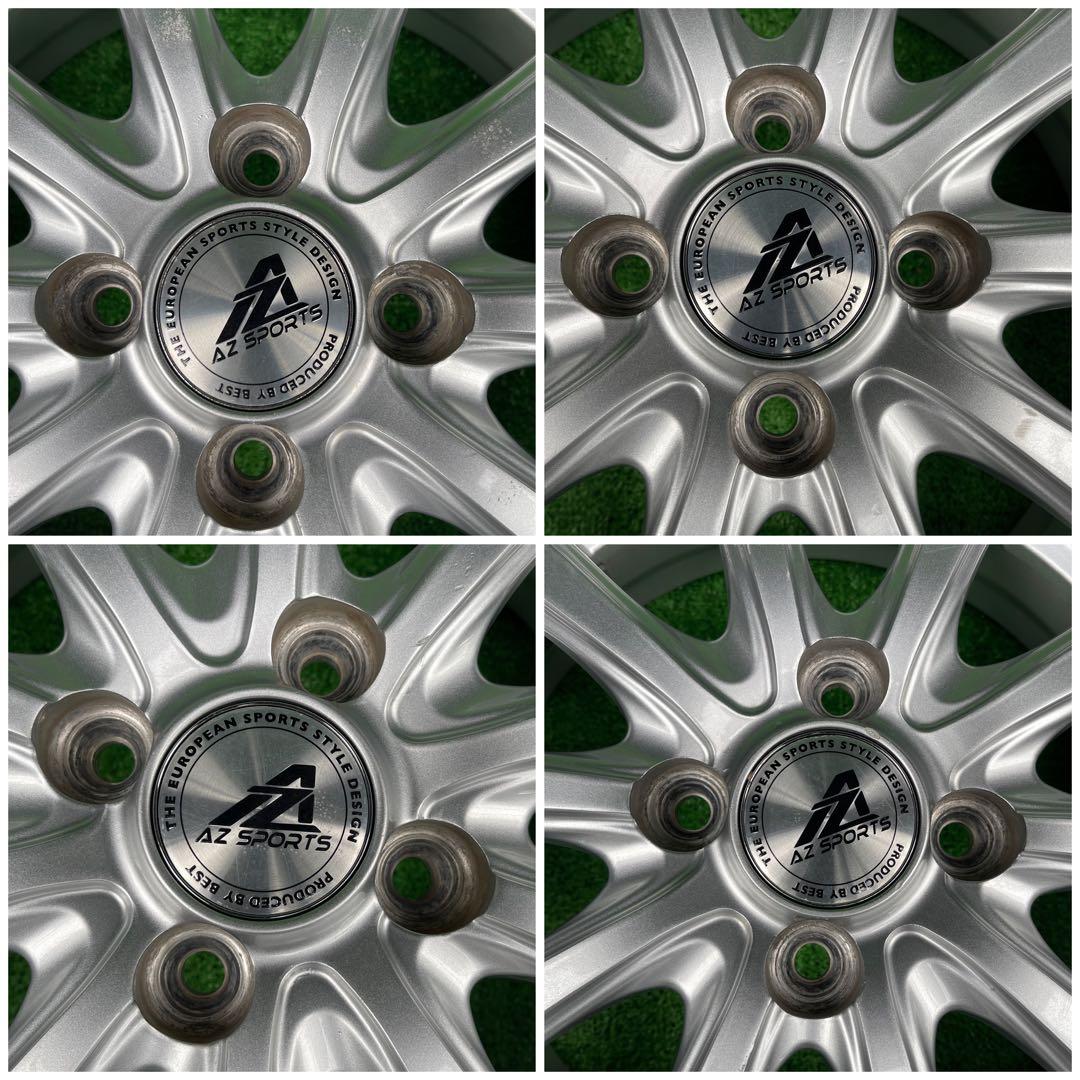 AZ SPORTS 14x4.5J +43 4H 100 4本 アルミホイール