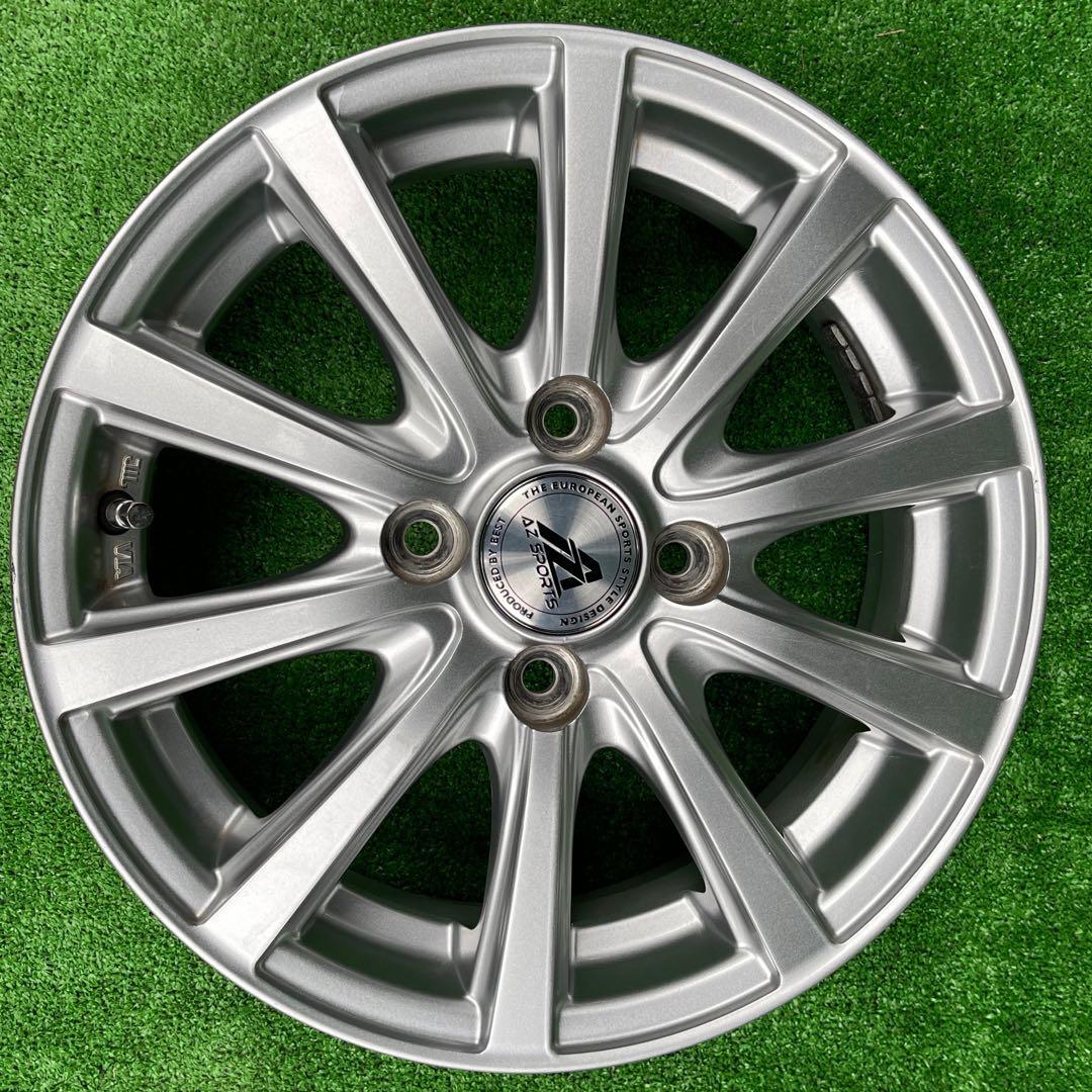 AZ SPORTS 14x4.5J +43 4H 100 4本 アルミホイール
