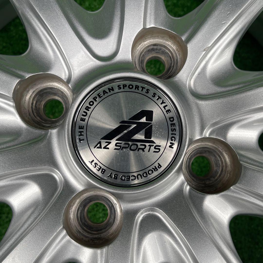 AZ SPORTS 14x4.5J +43 4H 100 4本 アルミホイール