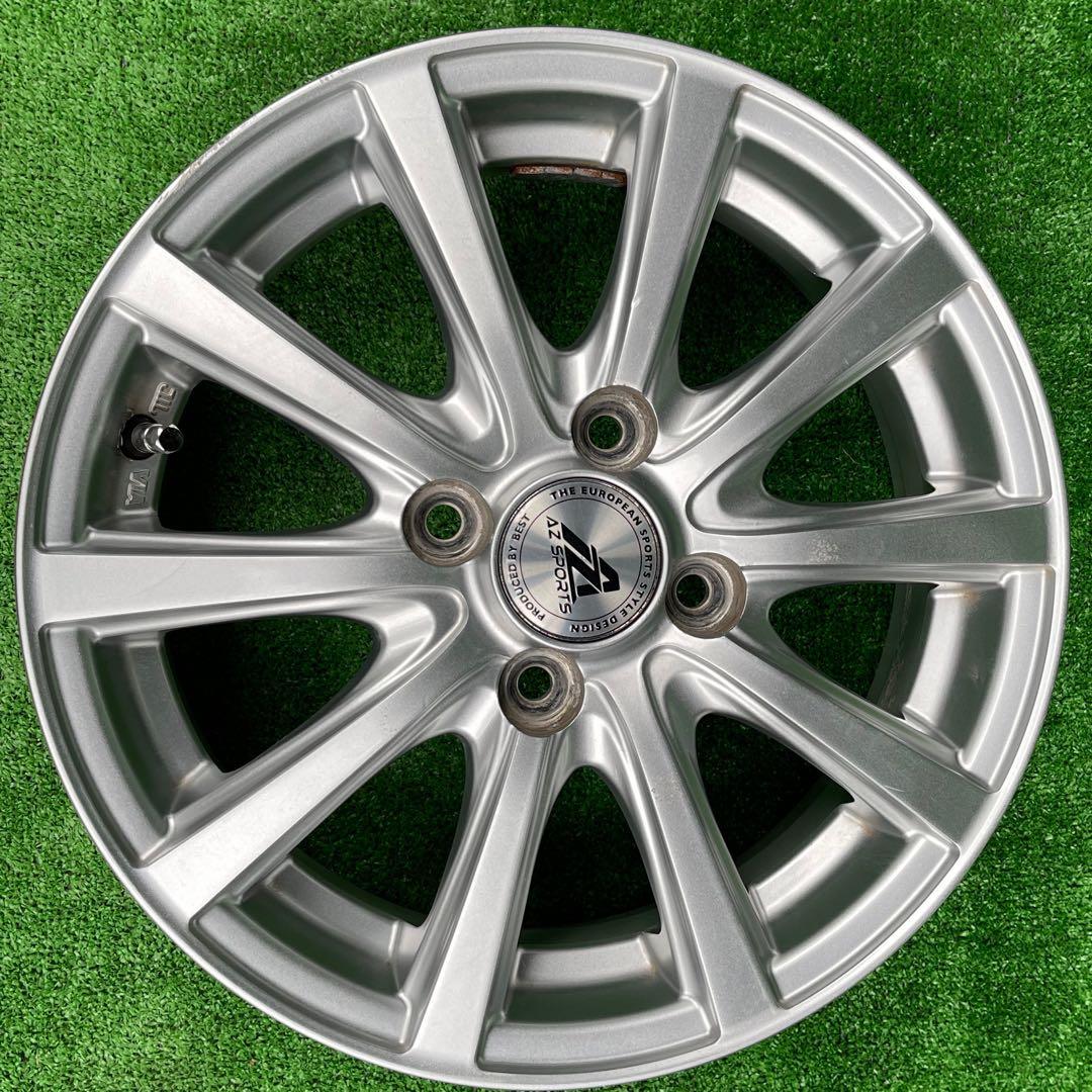 AZ SPORTS 14x4.5J +43 4H 100 4本 アルミホイール