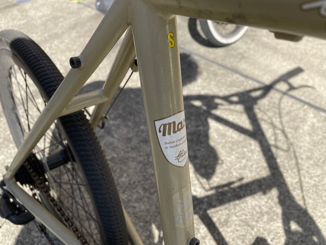 レア　maji 好きな方　どうぞ　ミニベロ ベージュ ディスクブレーキ