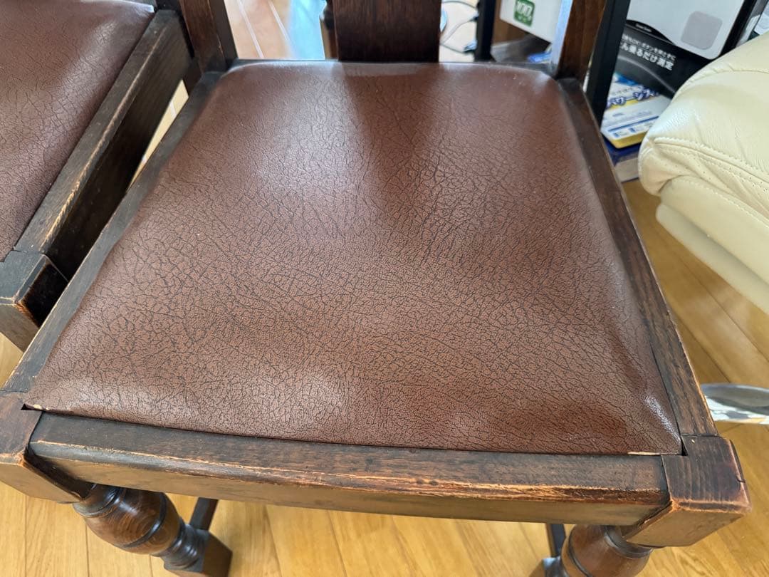 ②1脚/4脚 イギリス アンティーク 家具 ダイニング チェア 椅子