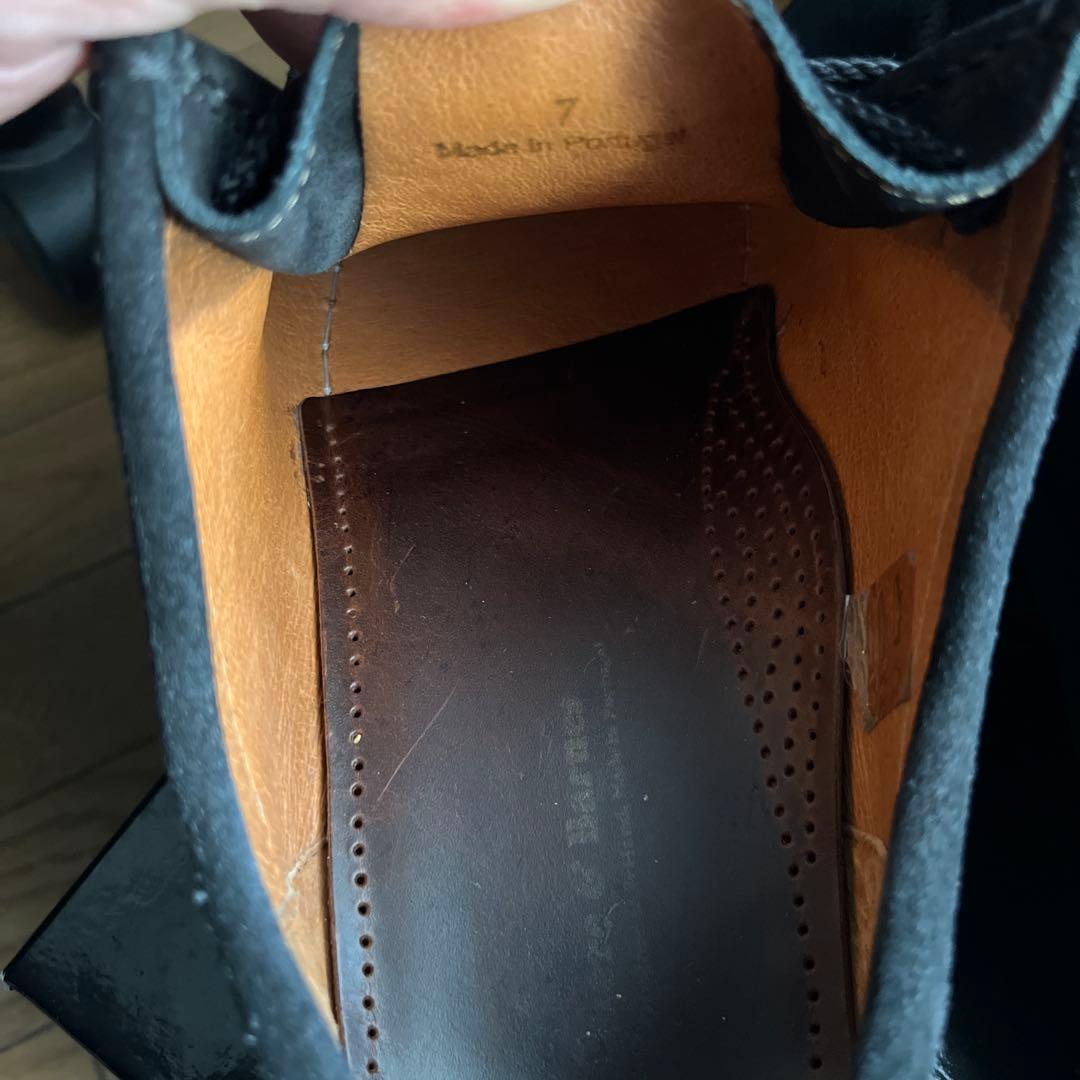 Padmore & Barnes P204 スエードダービー 黒 UK7