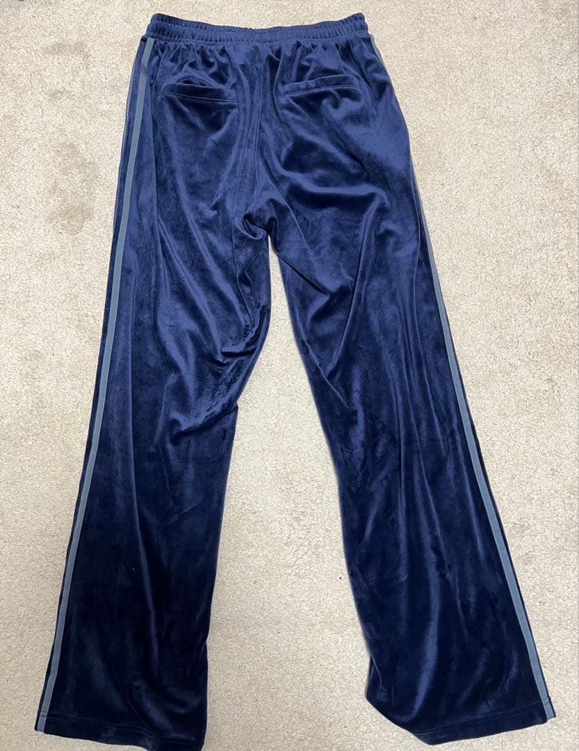 adidas ベロア トラックジャケット トラックパンツ セット ブルー