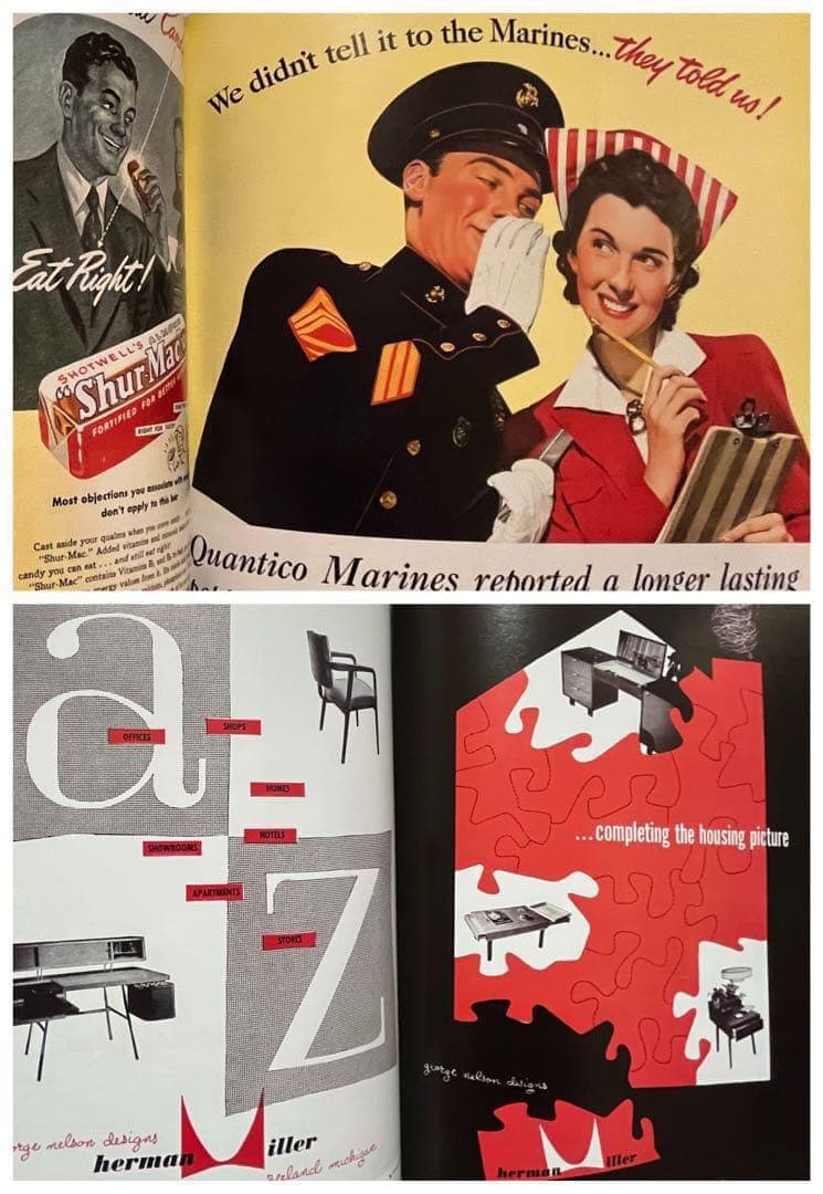 洋書 All-American Ads 40s 広告 スペースエイジ インテリア