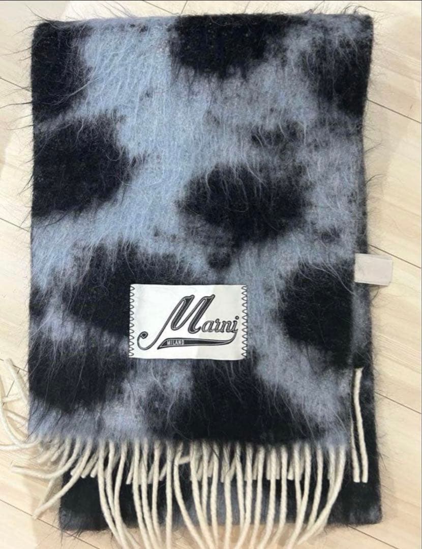 Marni モヘア マフラー スカーフ マルニ レオパード