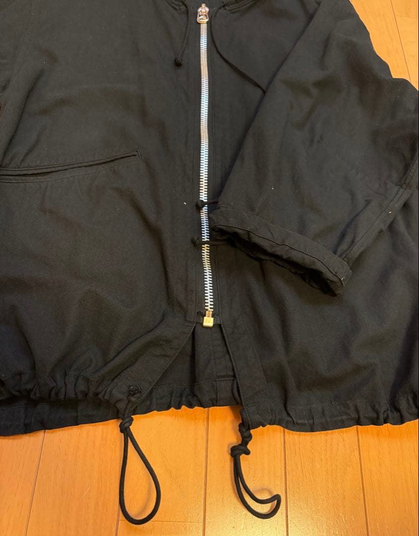 reddish brown ノーカラーコート　ジップアップ