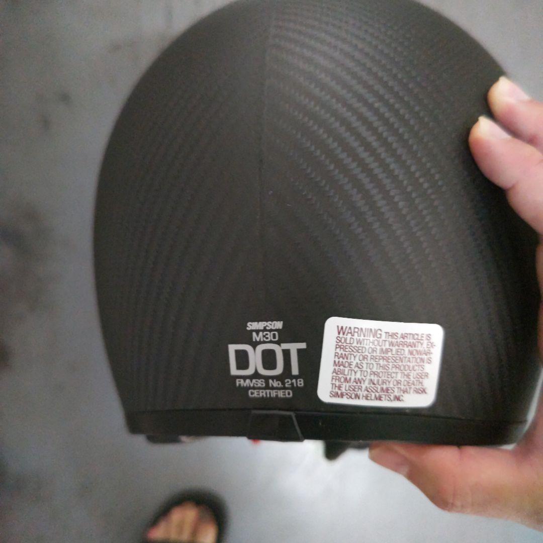 新品・未使用SIMPSOM M30 フルフェイスヘルメット カーボン