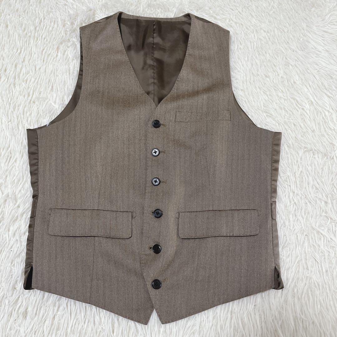 THE SUIT COMPANY スーツ　3点セット　ヘリンボーン