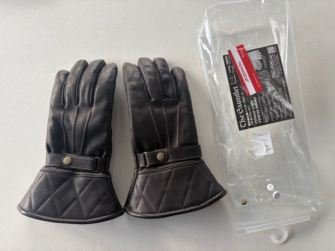 Pow Wow レザーグローブ L ブラック