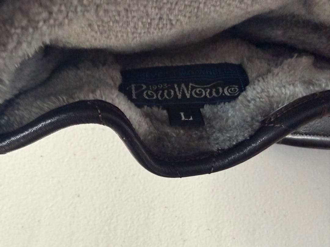 Pow Wow レザーグローブ L ブラック