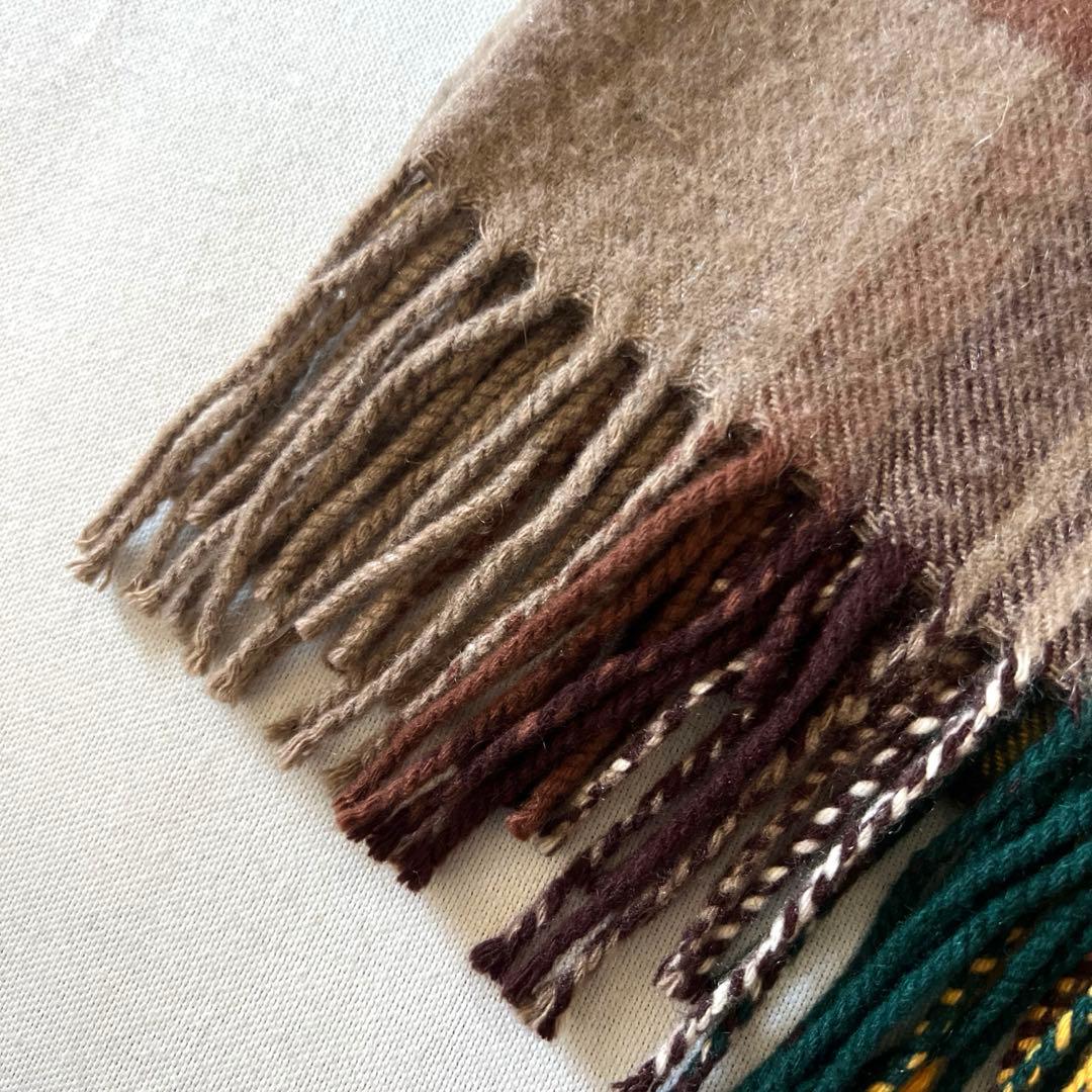 【希少】ジョンストンズ　フレームワーク別注　カシミア100%大判ストール