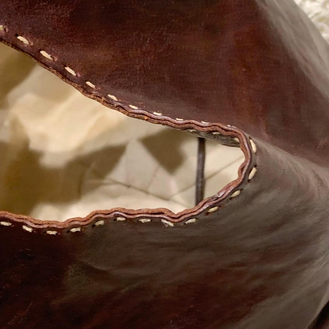 希少✨genten ゲンテン ユーフラテス 工具ロゴ レザー ブラウン