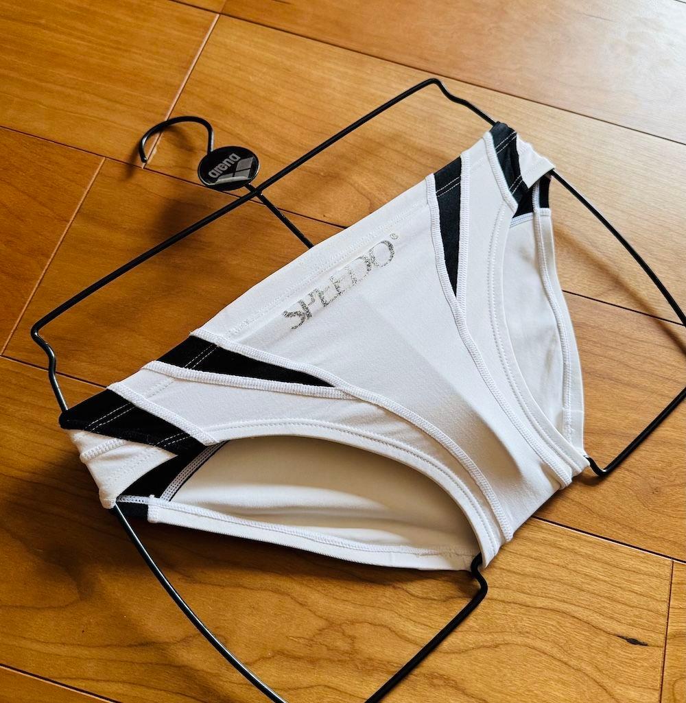【美品】SPEEDO アクアスペック　競パン ホワイト Lサイズ