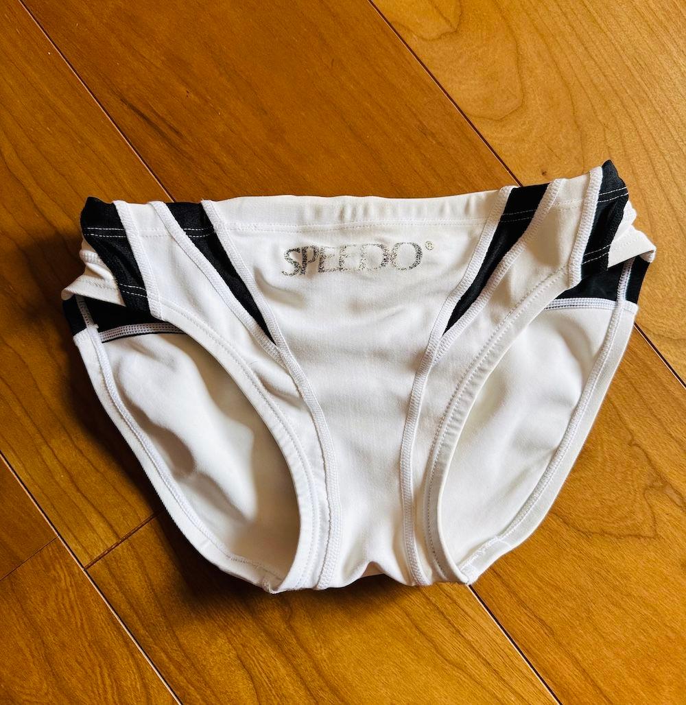 【美品】SPEEDO アクアスペック　競パン ホワイト Lサイズ
