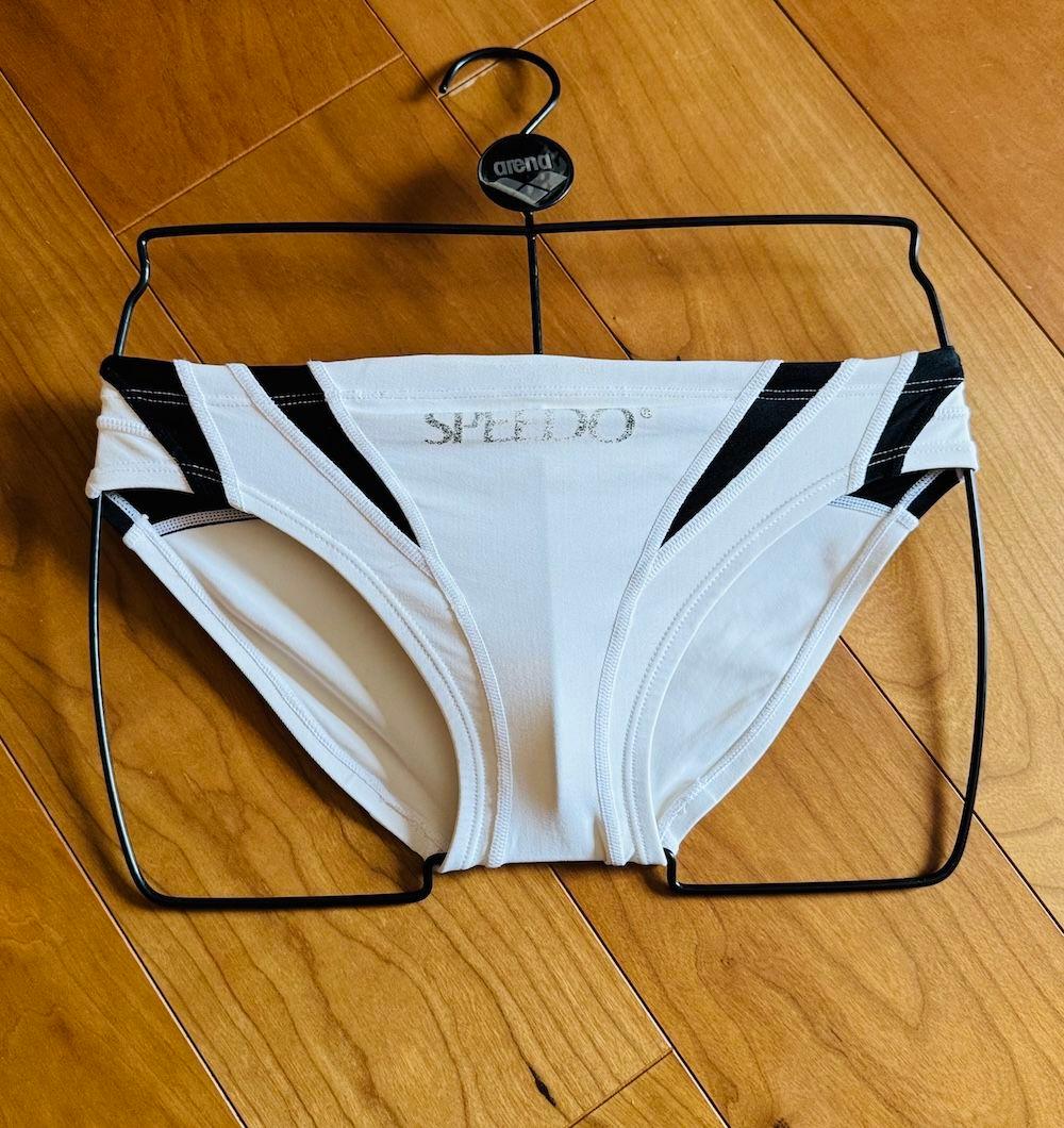 【美品】SPEEDO アクアスペック　競パン ホワイト Lサイズ