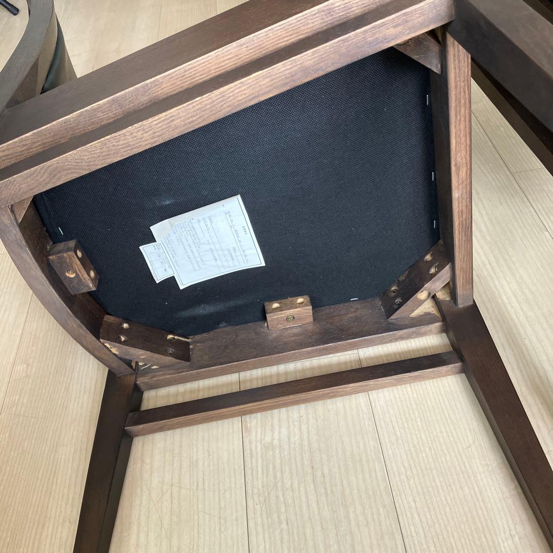 ダイニングチェア ロレイン3 ミドルブラウン 2脚セット