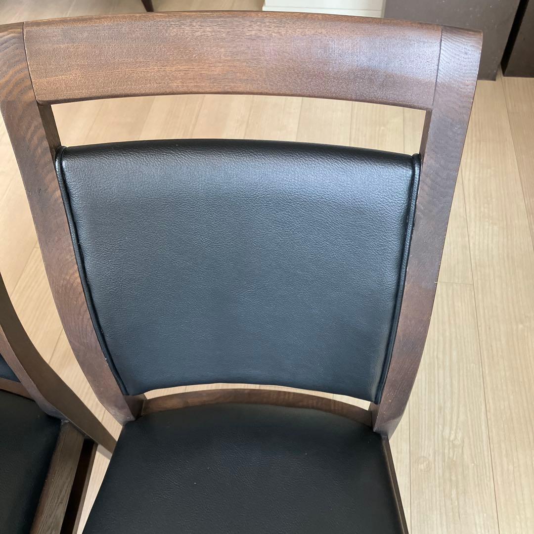 ダイニングチェア ロレイン3 ミドルブラウン 2脚セット