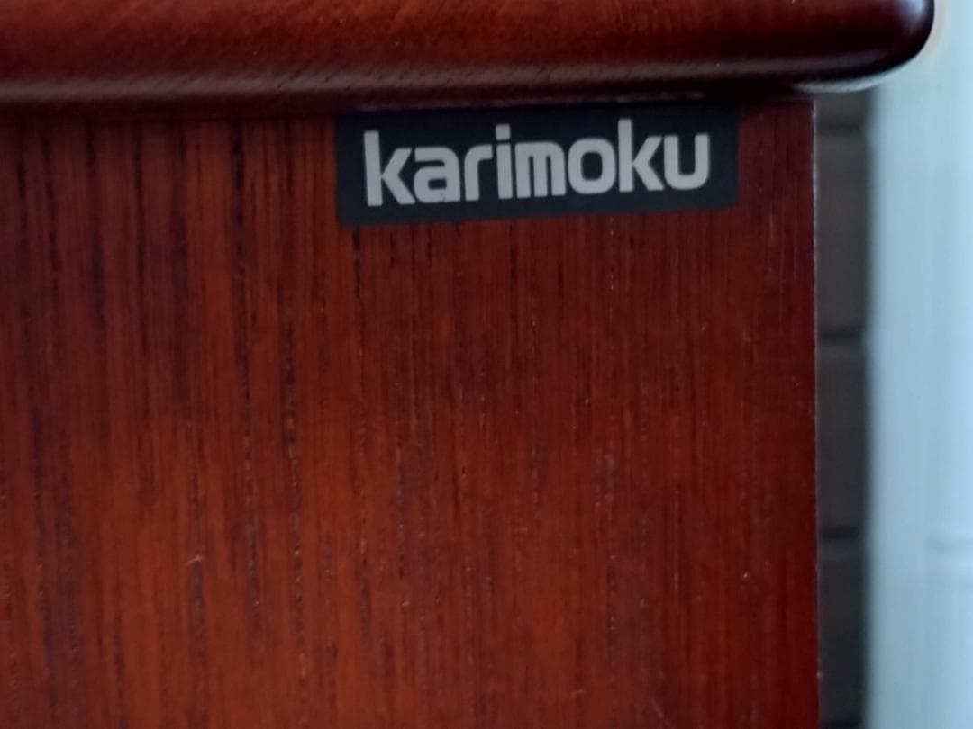 Y【昭和レトロ】アンティーク！サイズ感も絶妙！カリモク 茶箪笥 食器棚 水屋