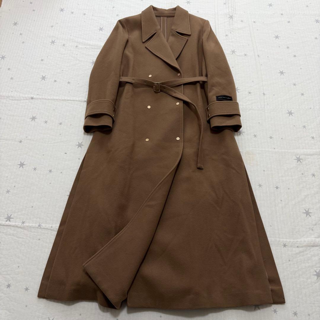 Ameri VINTAGE BELT FLARE LONG COAT Mサイズ