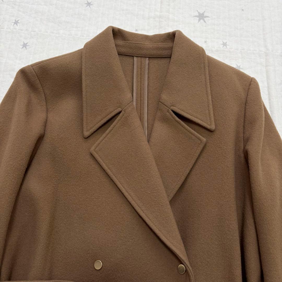 Ameri VINTAGE BELT FLARE LONG COAT Mサイズ