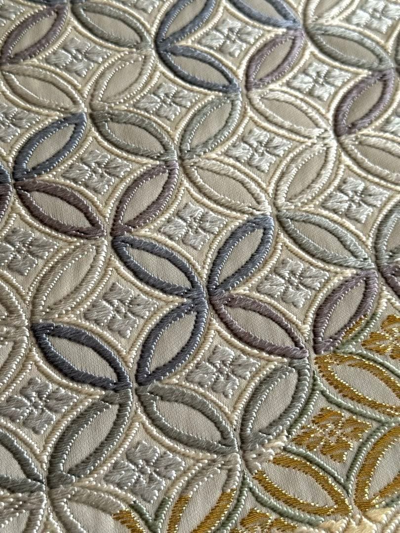 唐織　七宝繋ぎ　フォーマル袋帯　帯揚げセット　卒業式　入学式　結婚式