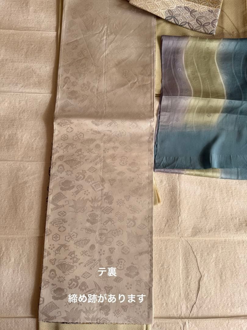 唐織　七宝繋ぎ　フォーマル袋帯　帯揚げセット　卒業式　入学式　結婚式