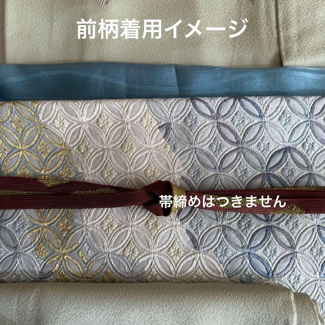 唐織　七宝繋ぎ　フォーマル袋帯　帯揚げセット　卒業式　入学式　結婚式