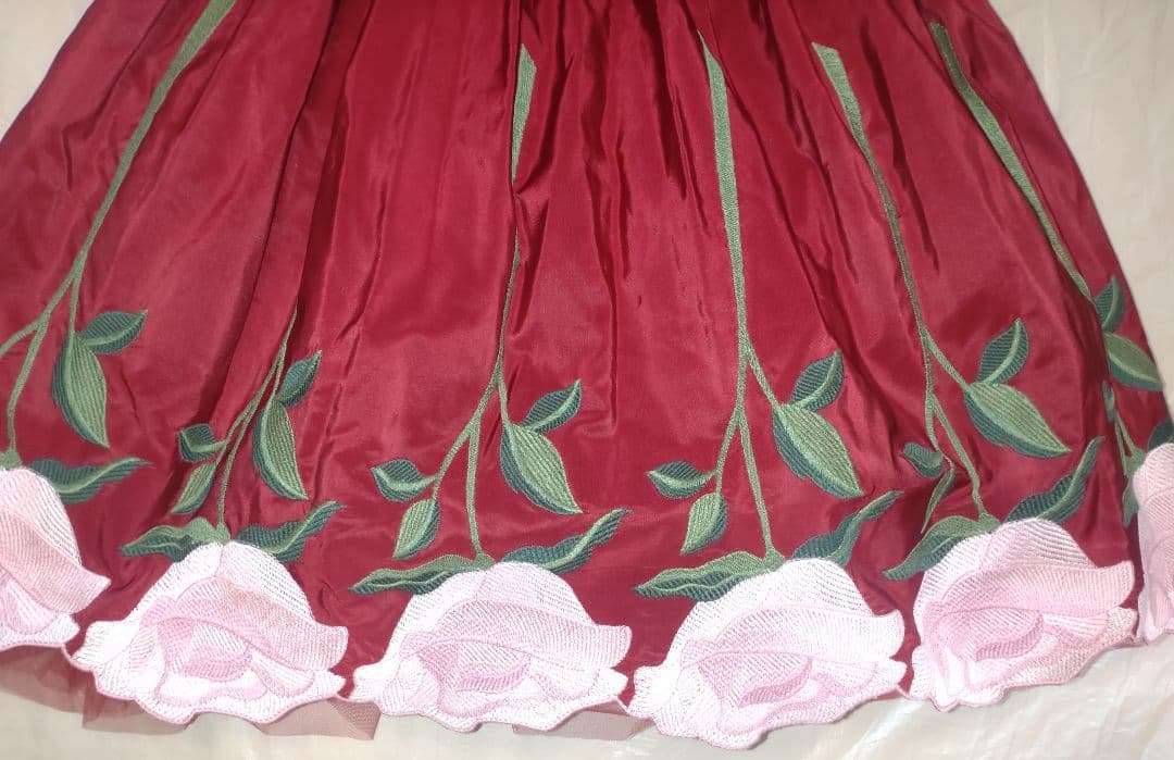 モナリザMonnalisa バラのチュールワンピース rize12 152cm