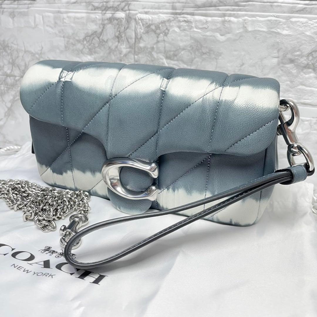 ★ コーチ タビー キルティング　タイダイプリント ショルダーバッグ　チェーン