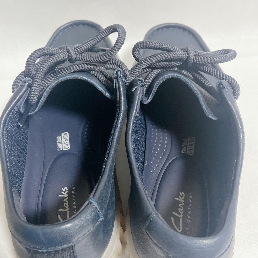 【美品】Clarks torhill lo クラークス　トーヒル ロー ネイビー