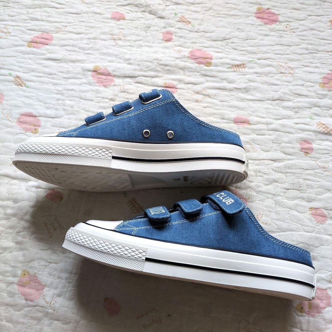 ま*ん様 新品 ピンクハウス♥ロゴ刺繍ベルクロミュールスニーカー／ミズイロ