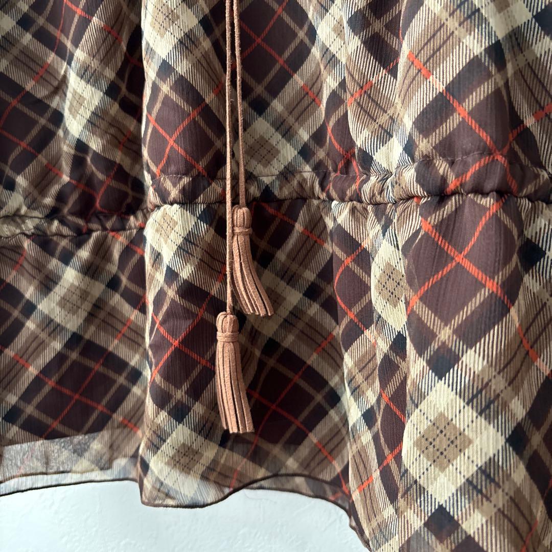 当時物 LIZ LISA リズリサ 長袖チェックチュニック 姫系