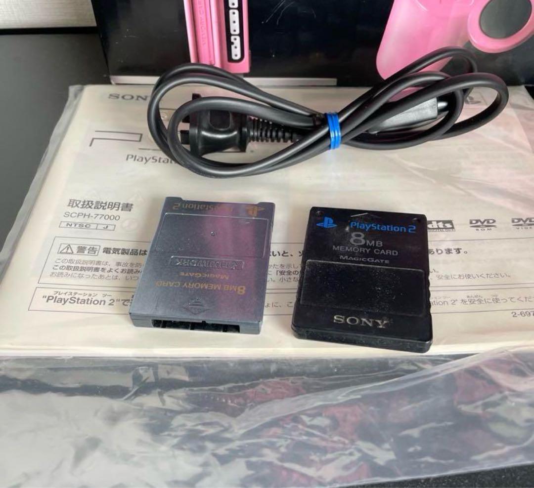PS2 プレステ2 ピンク SCPH-77000 PK 動作品