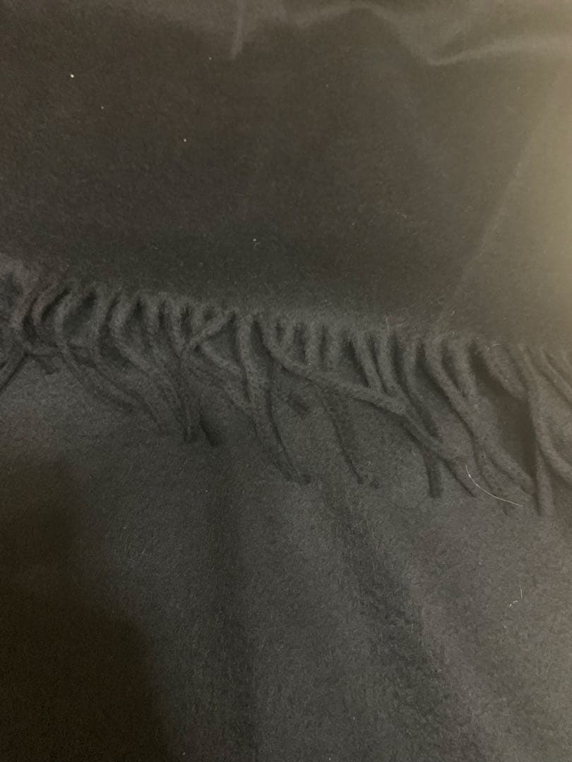 Yves Saint Laurent カシミヤストール 黒。超大判。希少。