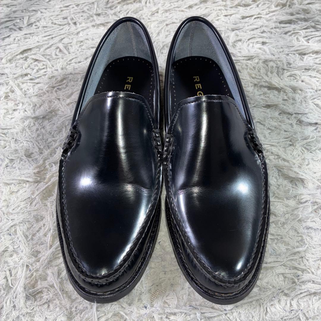 極美品 REGAL コブラヴァンプ ガラスレザー 43VR 26 ローファー