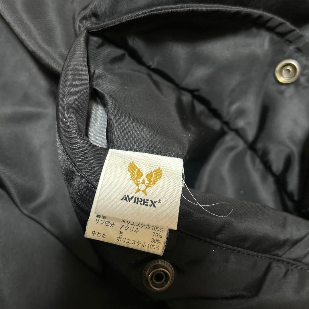 old AVIREX MA-1 フライトジャケット　ブラック　黒　古着