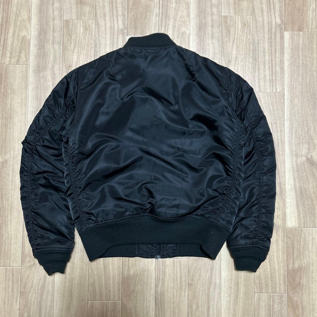 old AVIREX MA-1 フライトジャケット　ブラック　黒　古着