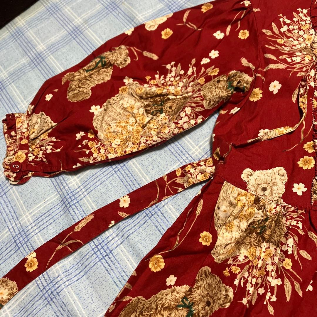 りんご⭐︎プロフ必読様 ベビーピンクハウス長袖ワンピース　Sサイズ　未使用