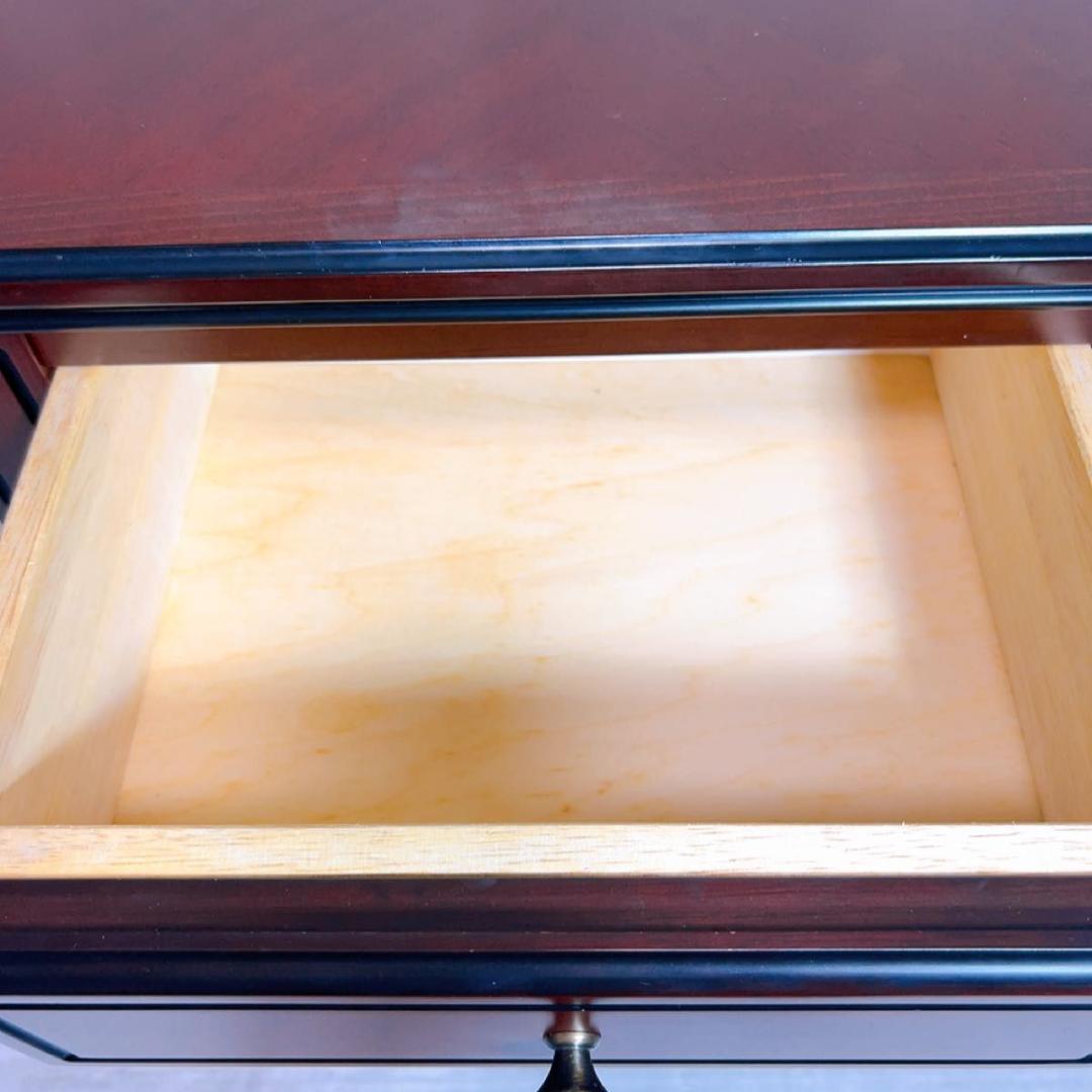 良品! IDC 大塚家具　ハンプトンコート　ベッドサイドチェスト　マホガニー材