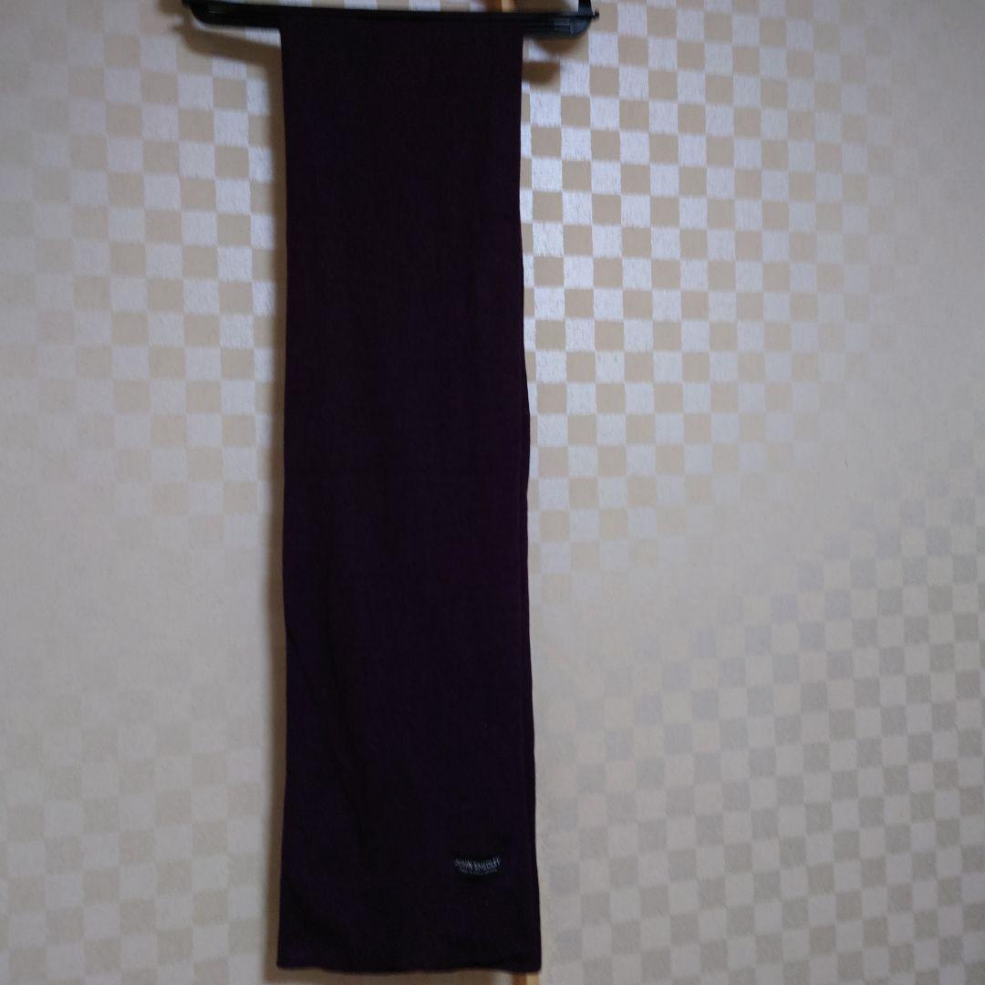 JOHN SMEDLEY マフラー 100%メリノウール パープル ユニセックス