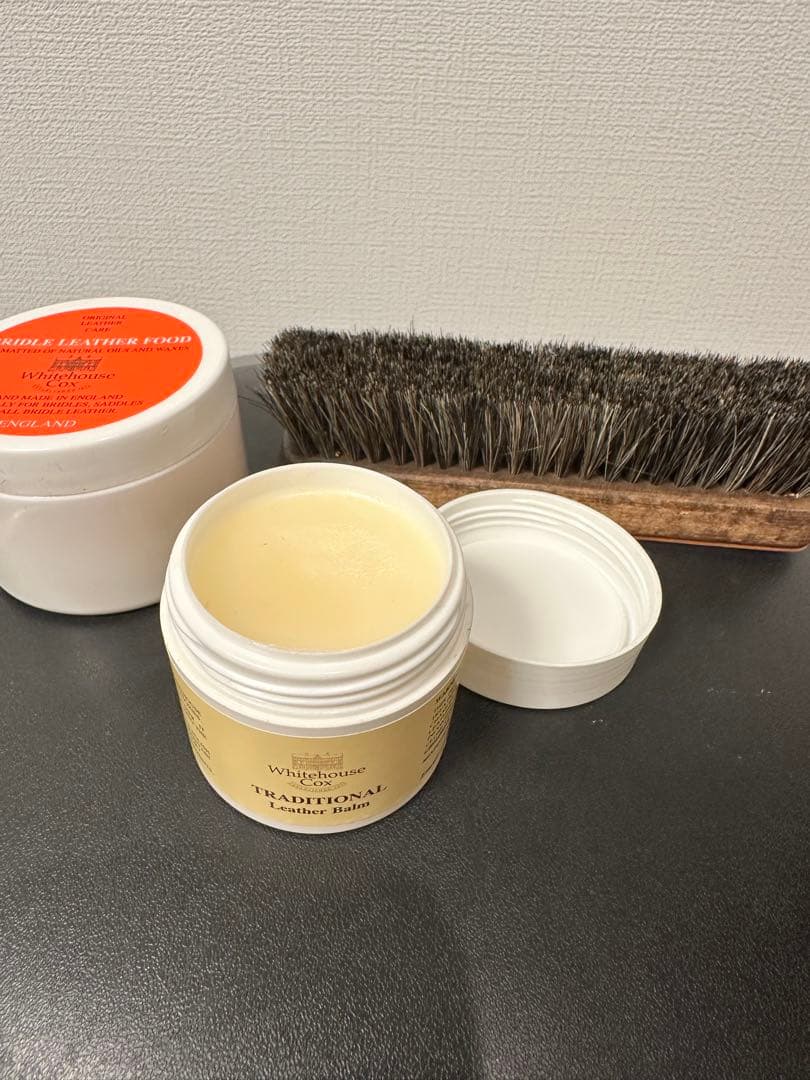 [クリーナー付き]Whitehouse Cox 二つ折り財布 ネイビー/イエロー