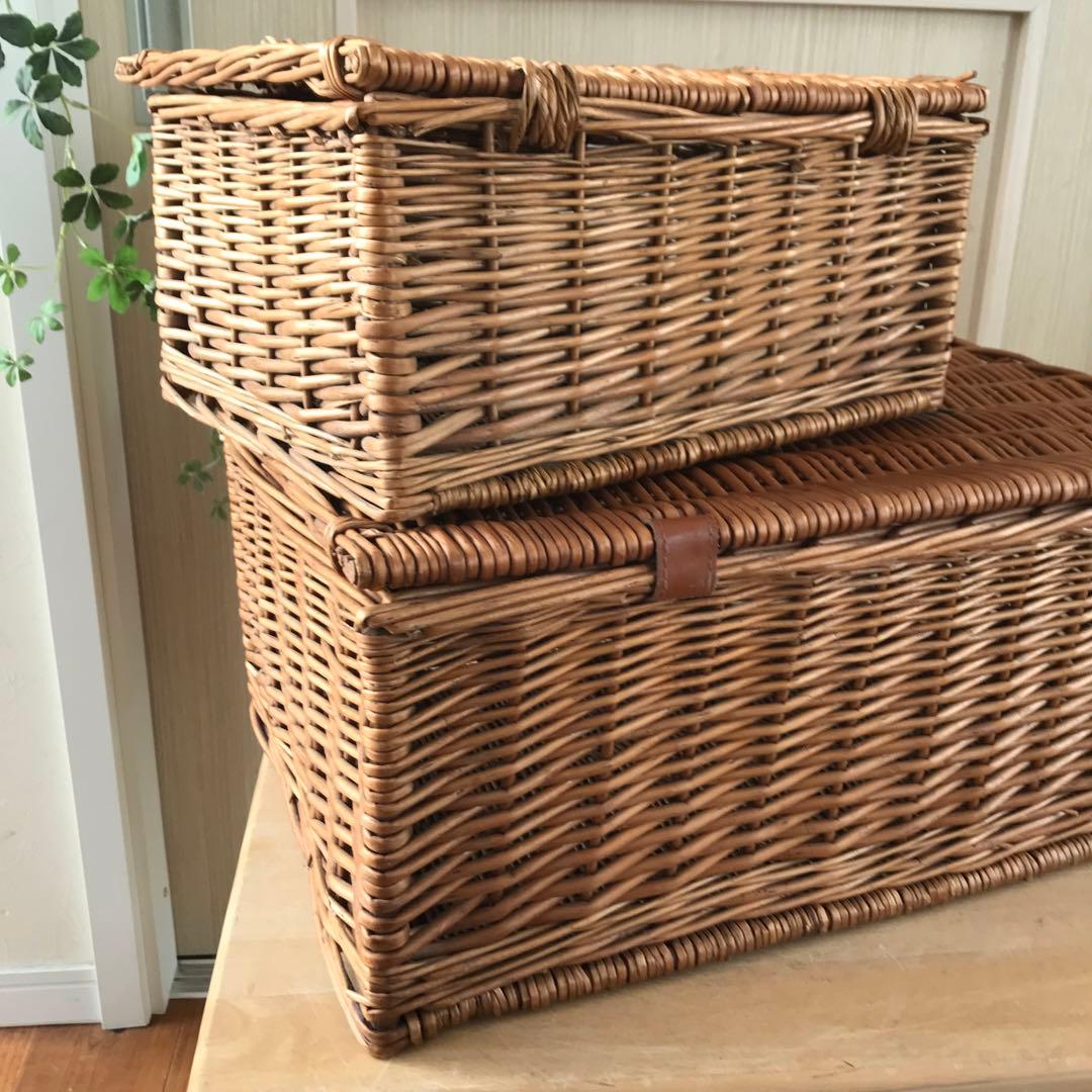 m*e様 【2個】フォートナムアンドメイソン　ピクニックバスケット収納バスケット